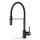 Pyramis 90939901 - Grifo de fregadero con brazo flexible SERINA negro mate