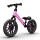 QPlay - Bicicleta de empuje con LED luces con ruedas SPARK rosa