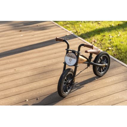 QPlay - Bicicleta de empuje FEDURO negro/beige