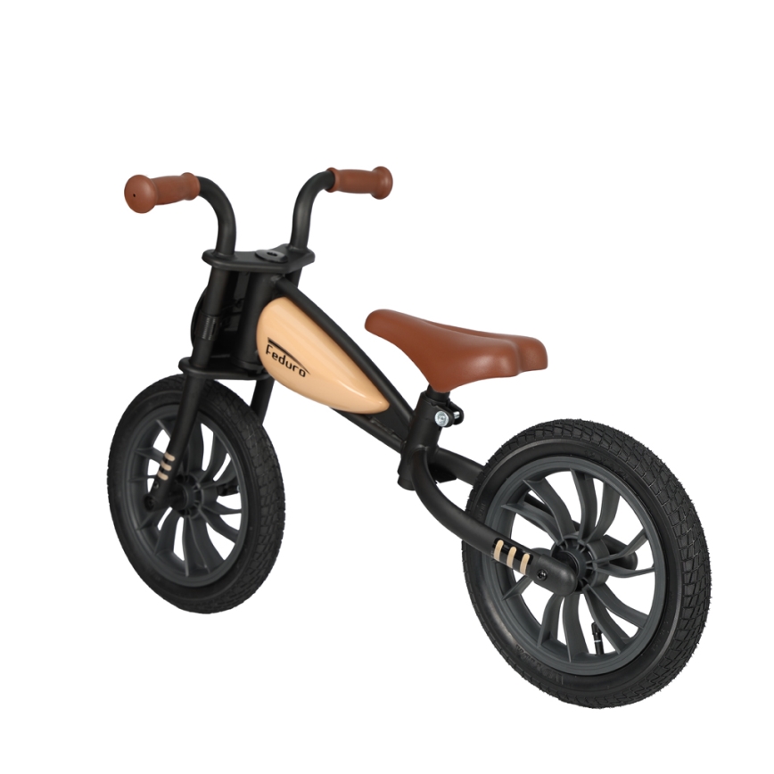 QPlay - Bicicleta de empuje FEDURO negro/beige