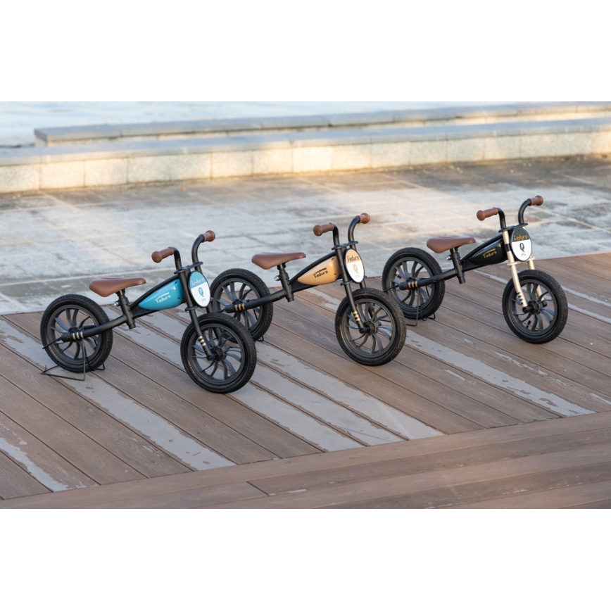 QPlay - Bicicleta de empuje FEDURO negro/dorado