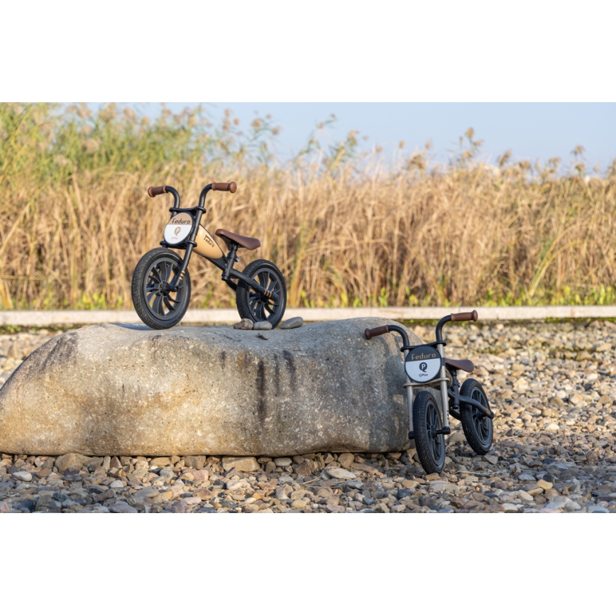 QPlay - Bicicleta de empuje FEDURO negro/dorado