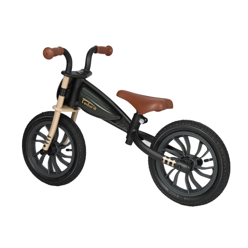 QPlay - Bicicleta de empuje FEDURO negro/dorado