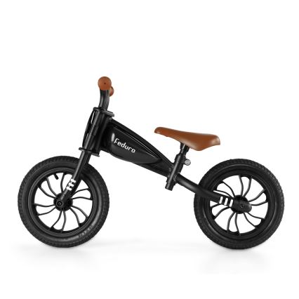 QPlay - Bicicleta de empuje FEDURO negro/marrón