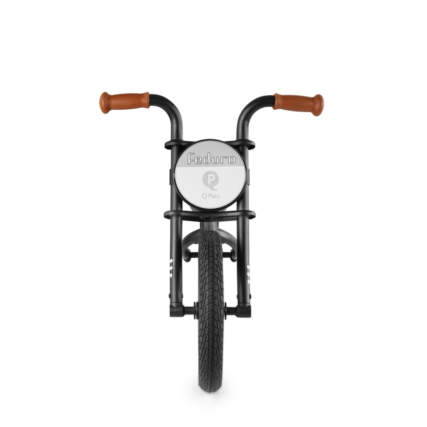 QPlay - Bicicleta de empuje FEDURO negro/marrón