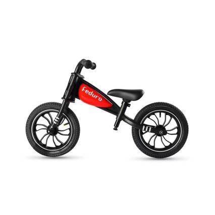 QPlay - Bicicleta de empuje FEDURO negro/rojo