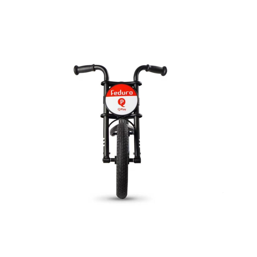 QPlay - Bicicleta de empuje FEDURO negro/rojo