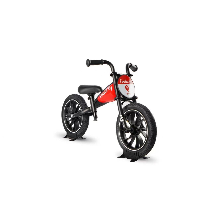 QPlay - Bicicleta de empuje FEDURO negro/rojo