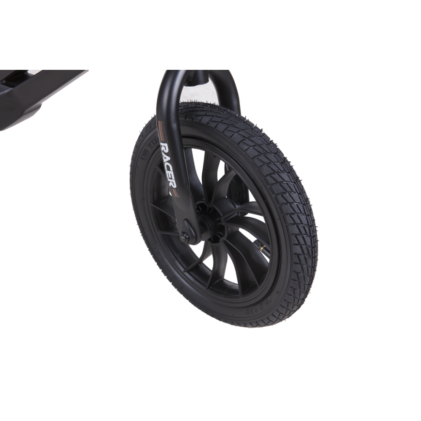 QPlay - Bicicleta de empuje RACER AIR negro/marrón