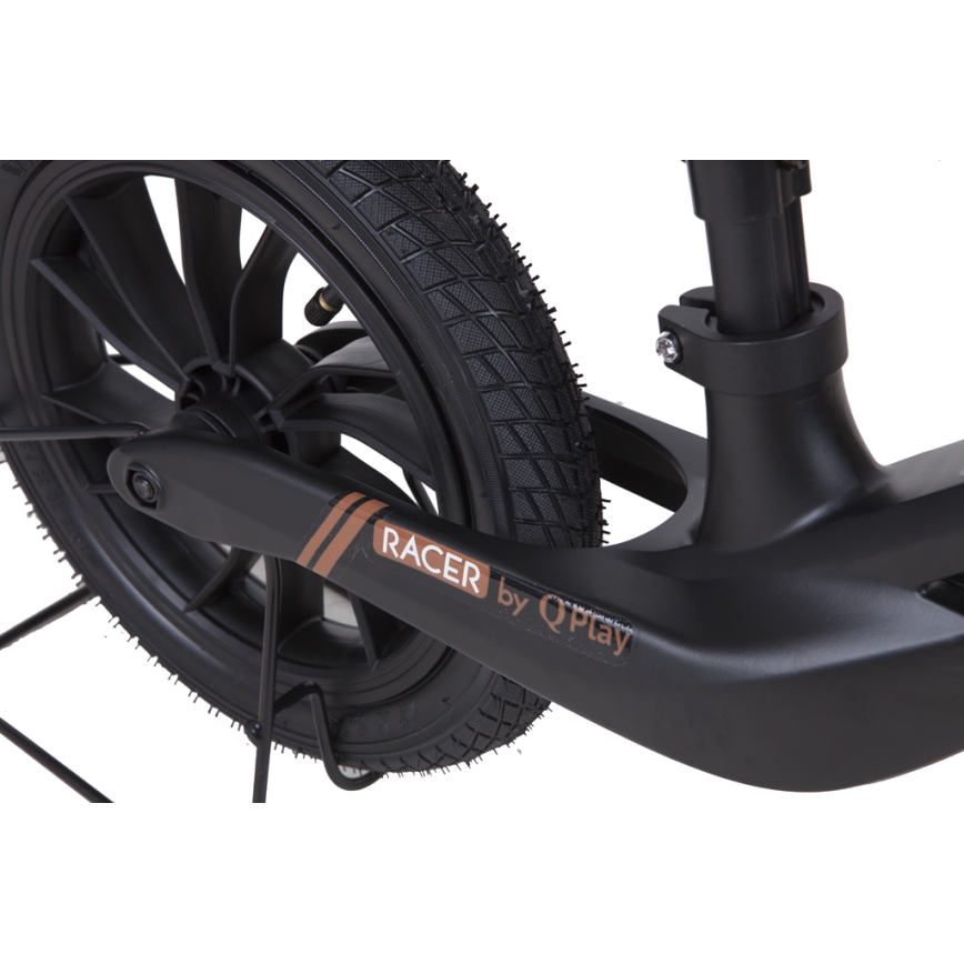 QPlay - Bicicleta de empuje RACER AIR negro/marrón