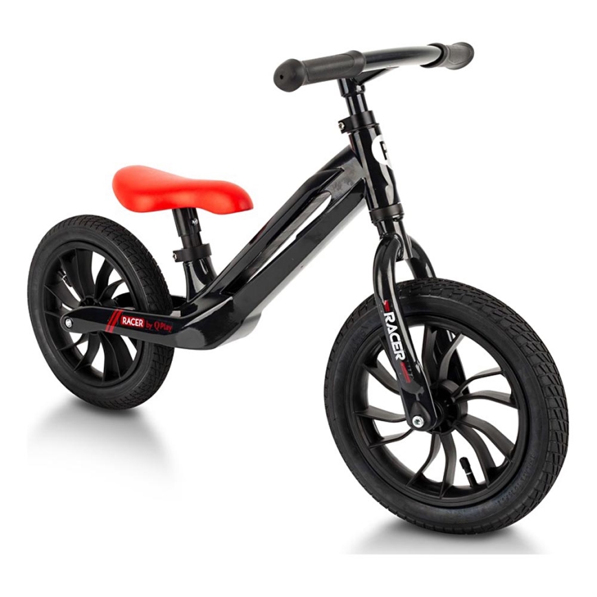 QPlay - Bicicleta de empuje RACER AIR negro/rojo