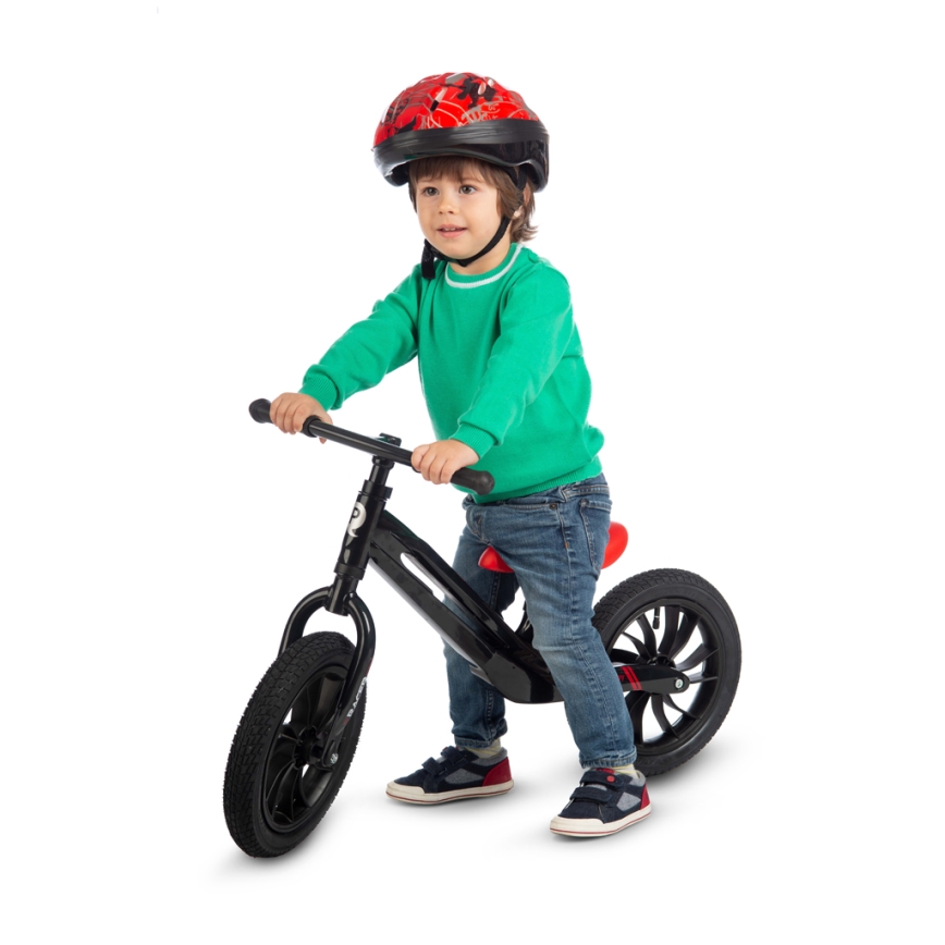 QPlay - Bicicleta de empuje RACER AIR negro/rojo