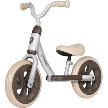 QPlay - Bicicleta sin pedales TRAINER plateada