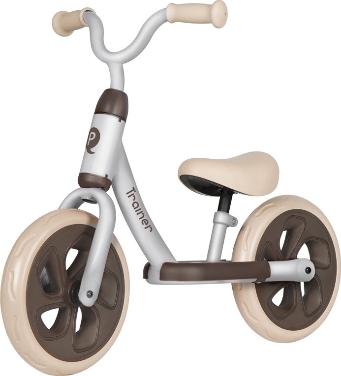 QPlay - Bicicleta sin pedales TRAINER plateada