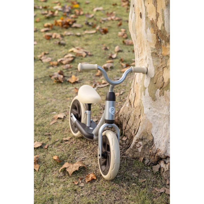 QPlay - Bicicleta sin pedales TRAINER plateada