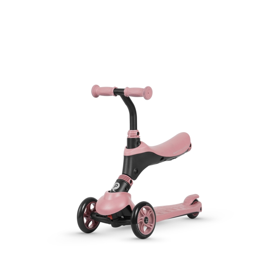QPlay - Patinete infantil 4 en 1 SEMA rosa