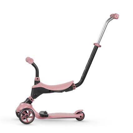 QPlay - Patinete infantil 4 en 1 SEMA rosa