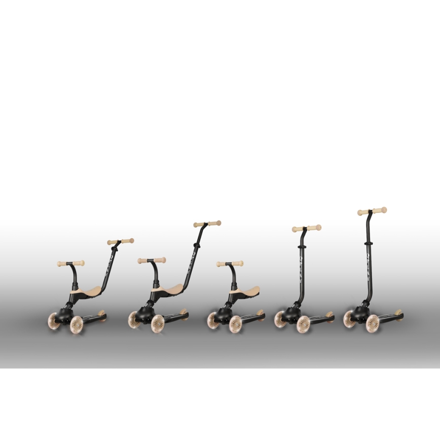 QPlay - Patinete infantil 5en1 SEMA beige