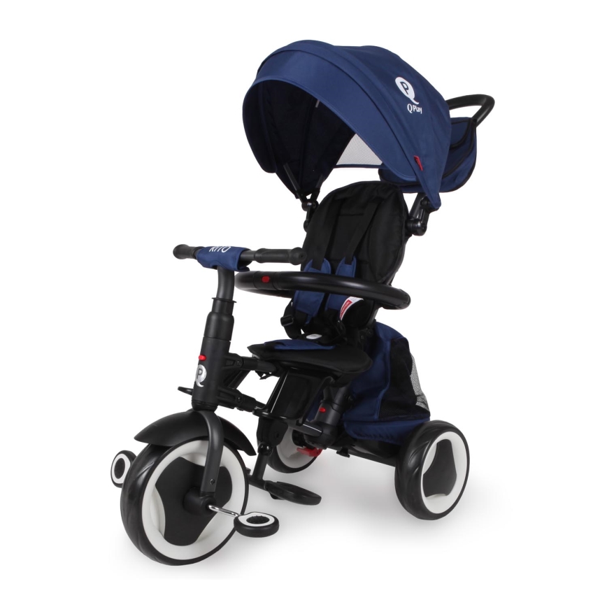 QPlay - Triciclo infantil 3 en 1 RITO EVA PLUS azul
