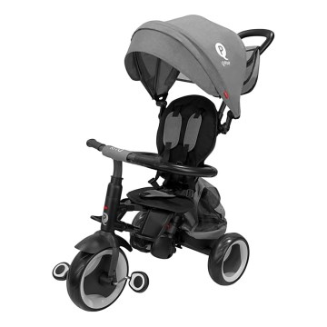 QPlay - Triciclo infantil 3 en 1 RITO EVA PLUS gris