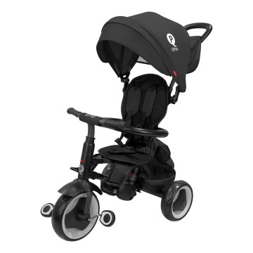 QPlay - Triciclo infantil 3 en 1 RITO EVA PLUS negro