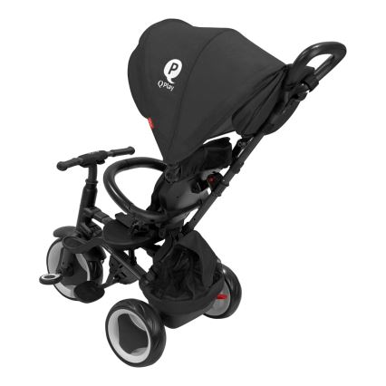 QPlay - Triciclo infantil 3 en 1 RITO EVA PLUS negro