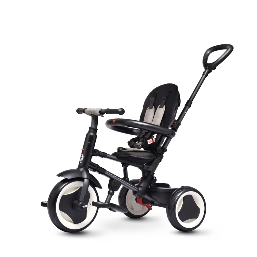 QPlay - Triciclo infantil 3 en 1 RITO EVA PLUS negro