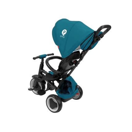 QPlay - Triciclo infantil 3 en 1 RITO EVA PLUS turquesa