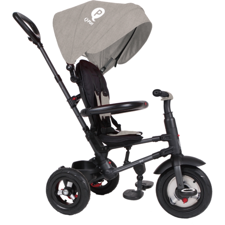 QPlay - Triciclo infantil 3en1 RITO AIR gris