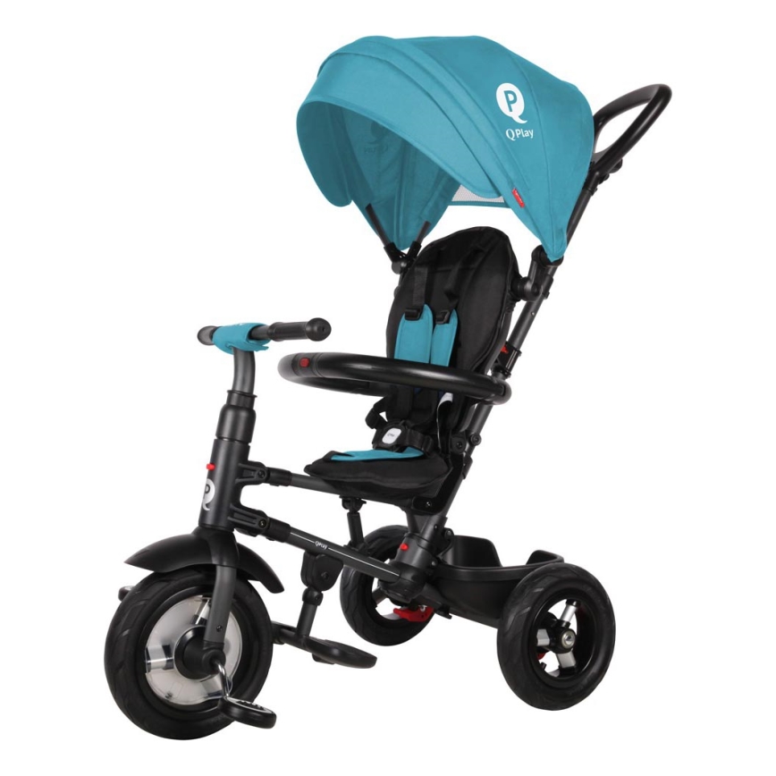QPlay - Triciclo infantil 3en1 RITO AIR turquesa