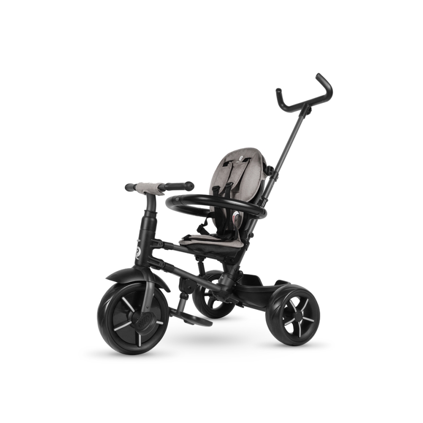 QPlay - Triciclo infantil 3en1 RITO STAR gris claro