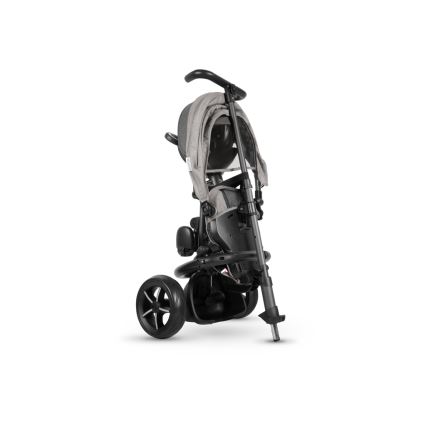 QPlay - Triciclo infantil 3en1 RITO STAR gris claro