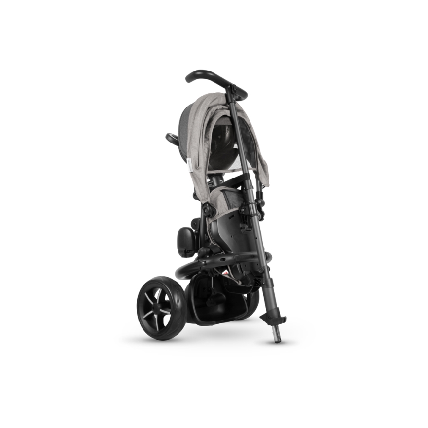 QPlay - Triciclo infantil 3en1 RITO STAR gris claro