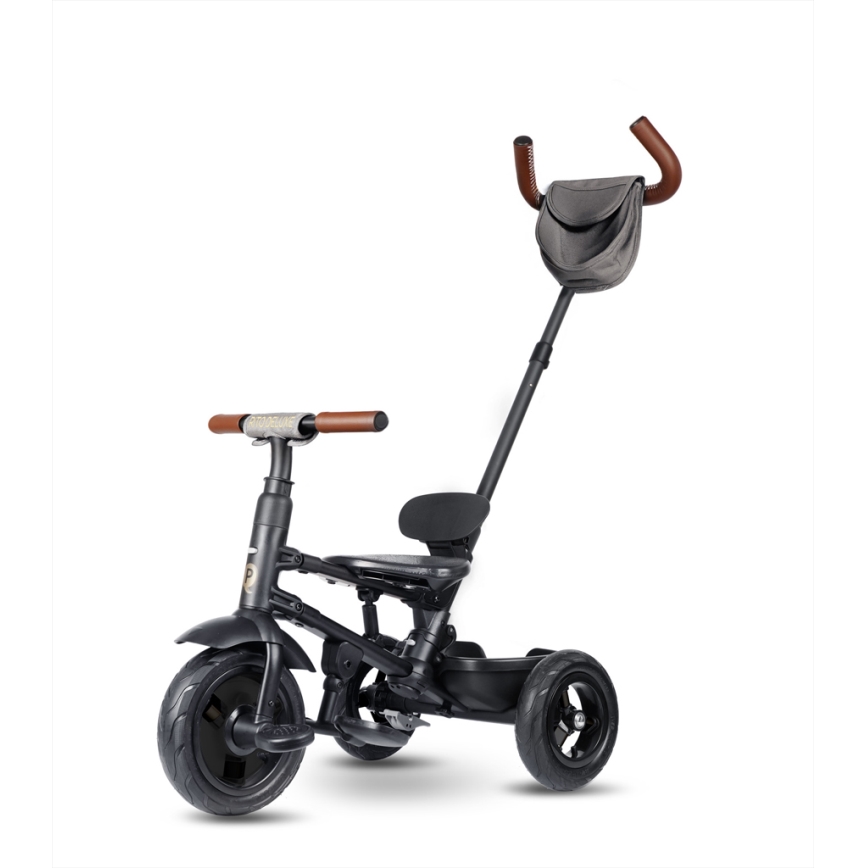 QPlay - Triciclo infantil 6 en 1 RITO DELUXE gris