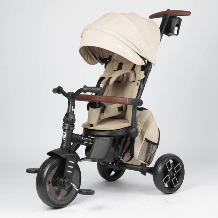 QPlay - Triciclo infantil 7 en 1 COMFO MAX beige