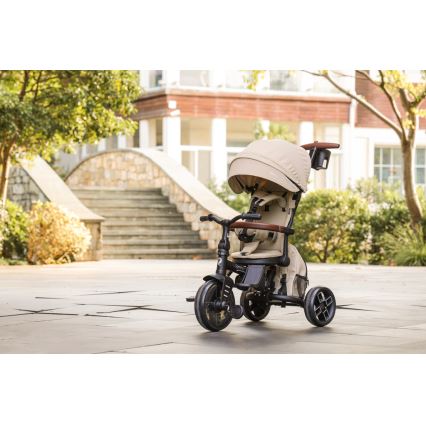 QPlay - Triciclo infantil 7 en 1 COMFO MAX beige