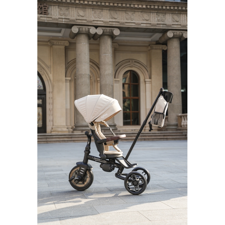 QPlay - Triciclo infantil 7 en 1 COMFO MAX beige
