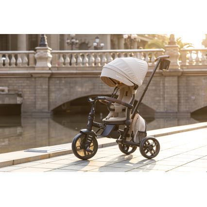 QPlay - Triciclo infantil 7 en 1 COMFO MAX beige