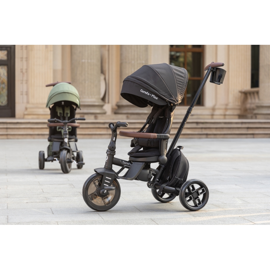 QPlay - Triciclo infantil 7 en 1 COMFO MAX gris