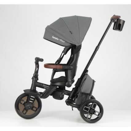 QPlay - Triciclo infantil 7 en 1 COMFO MAX gris