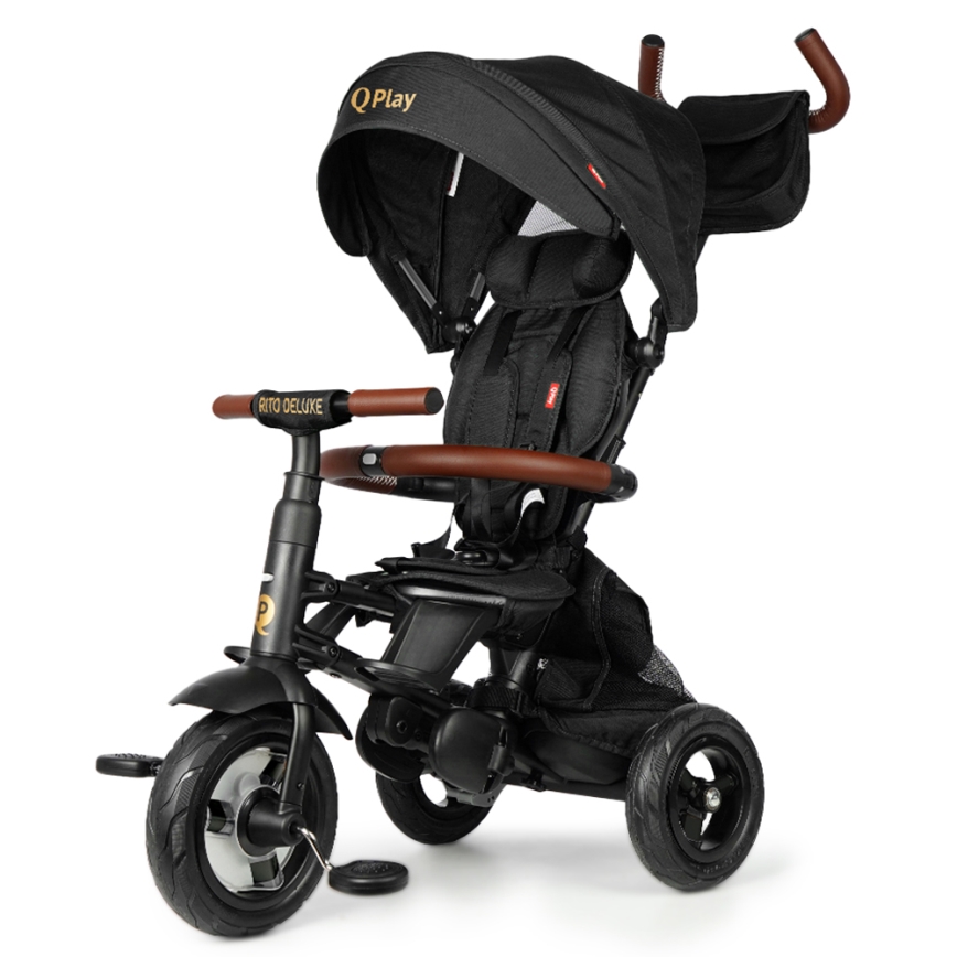QPlay - Triciclo infantil RITO DELUXE (Limited special edition) negro