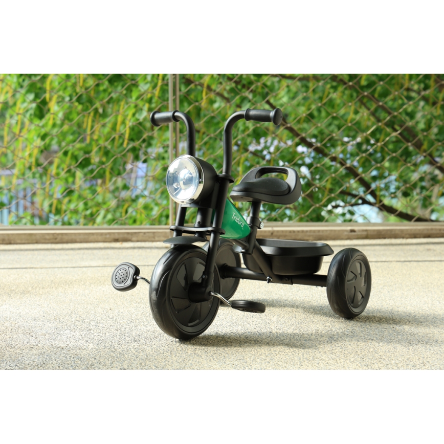 QPlay - Triciclo infantil TRIDURO negro/Verde