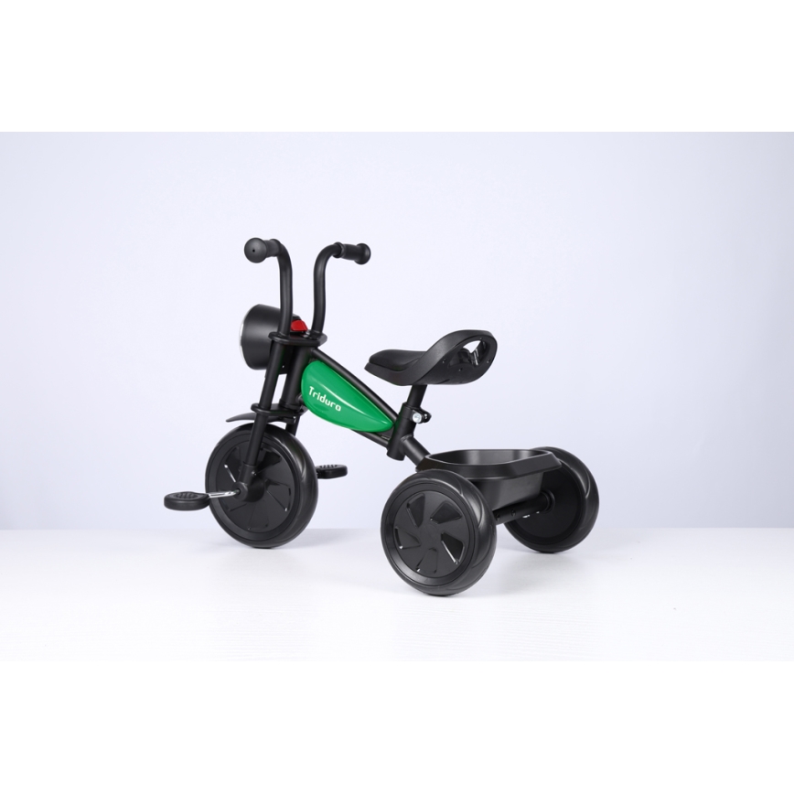 QPlay - Triciclo infantil TRIDURO negro/Verde