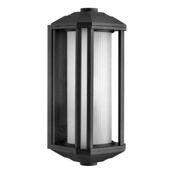 Quintiesse - Aplique de pared exterior CASTELLE M 1xE27/60W/230V IP44 negra