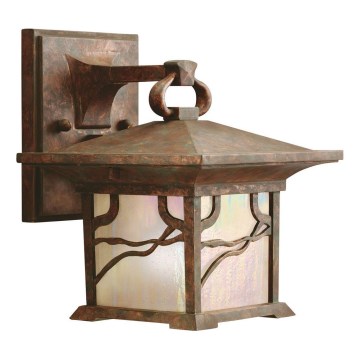 Quintiesse - Aplique de pared exterior MORRIS S 1xE27/60W/230V IP44, acabado bronce