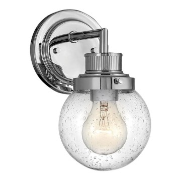 Quintiesse - Aplique de pared para baño POPPY 1xE27/60W/230V IP44 cromo brillante
