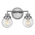 Quintiesse - Aplique de pared para baño POPPY 2xE27/60W/230V IP44 cromado brillante