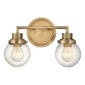 Quintiesse - Aplique de pared para baño POPPY 2xE27/60W/230V IP44 oro