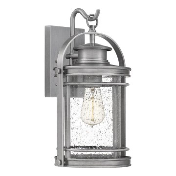 Quintiesse - Aplique de pared para exterior BOOKER M 1xE27/60W/230V IP44 cromo mate