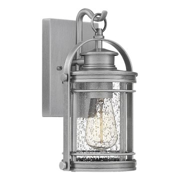 Quintiesse - Aplique de pared para exteriores BOOKER S 1xE27/60W/230V IP44 cromo mate